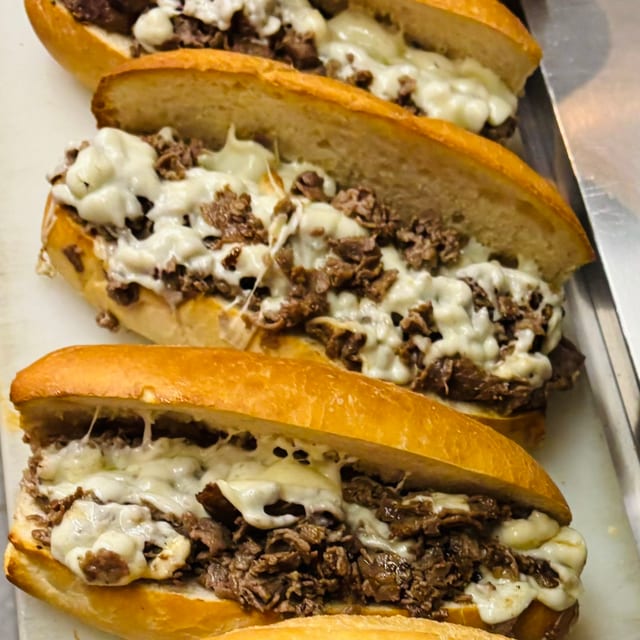 Plain Cheesesteak Sub.