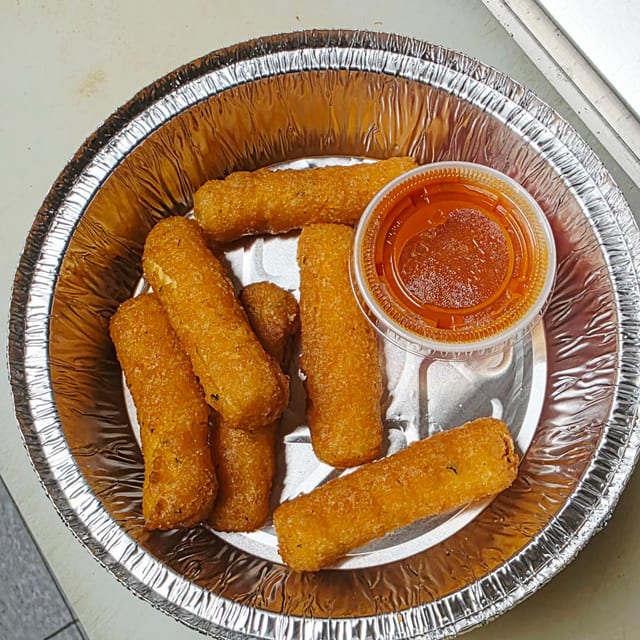 Homemade Mozzarella Sticks.