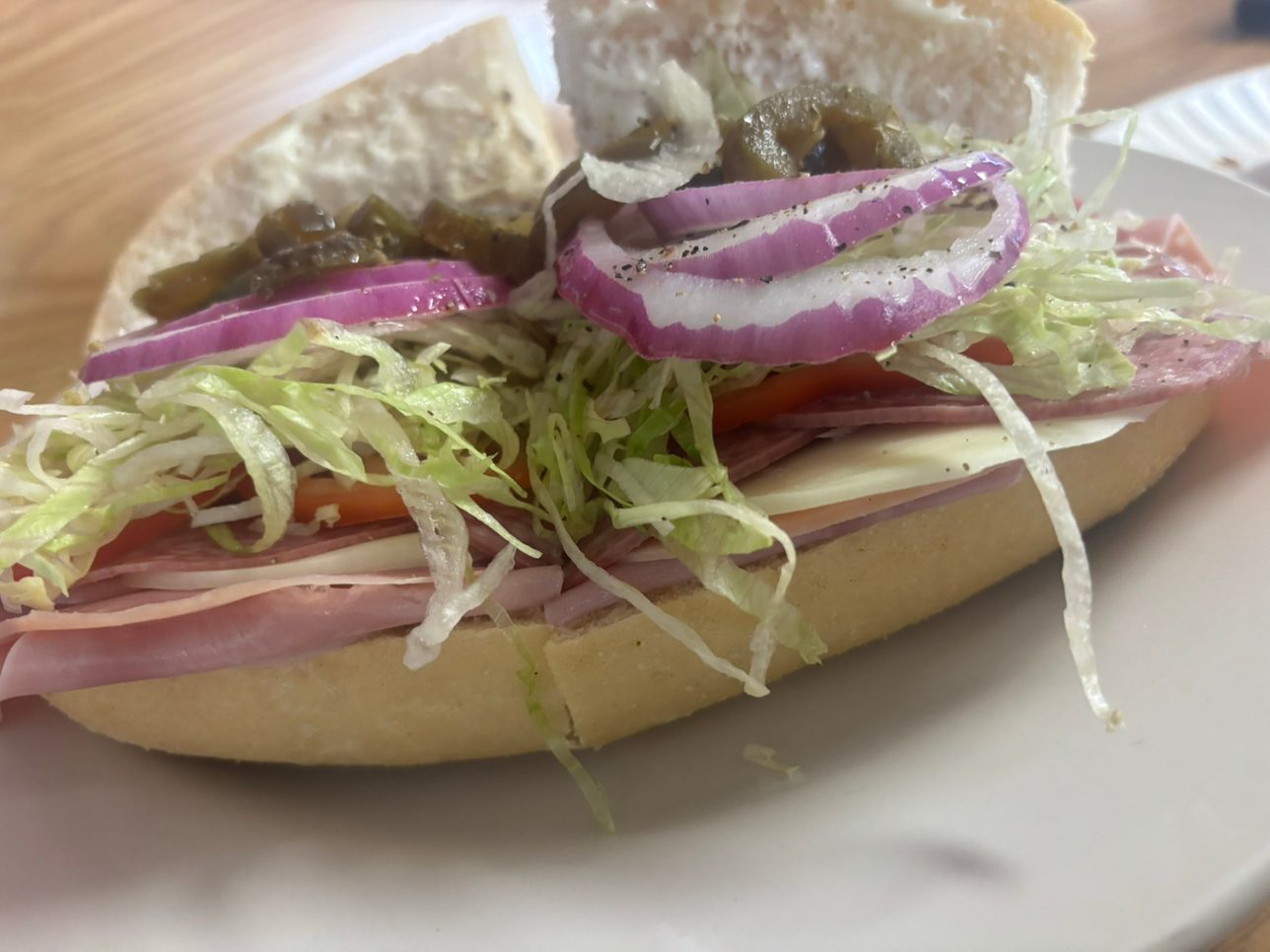 Ham, Cheese & Salami Sub.