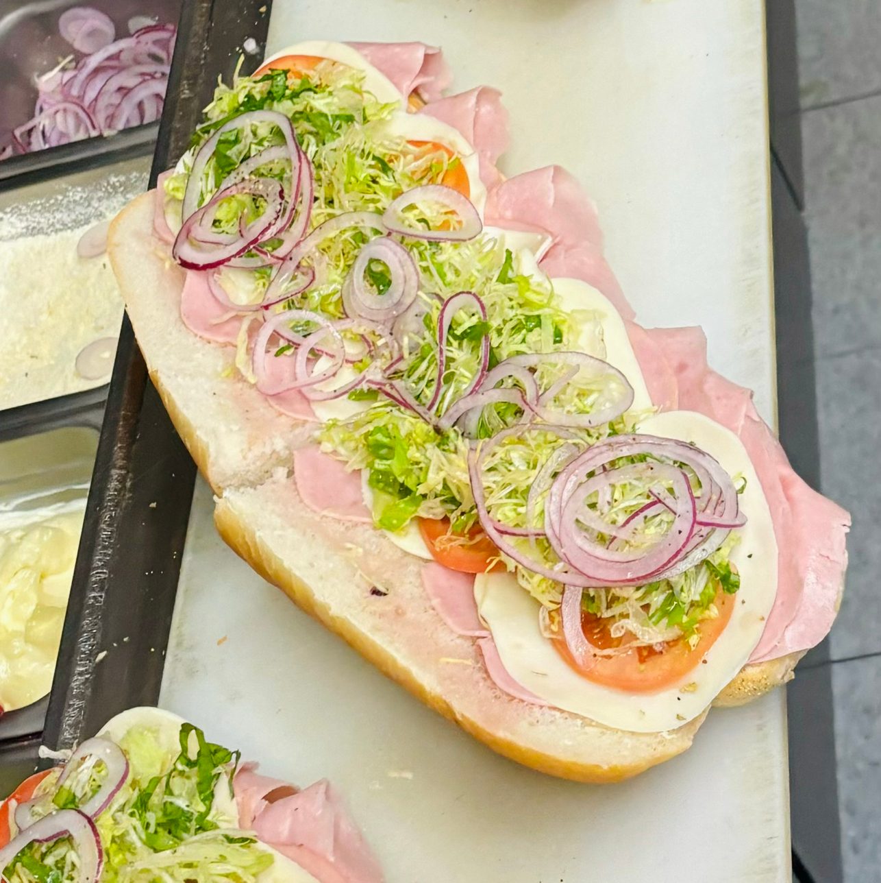 Ham, Cheese, Capicola & Salami Sub.
