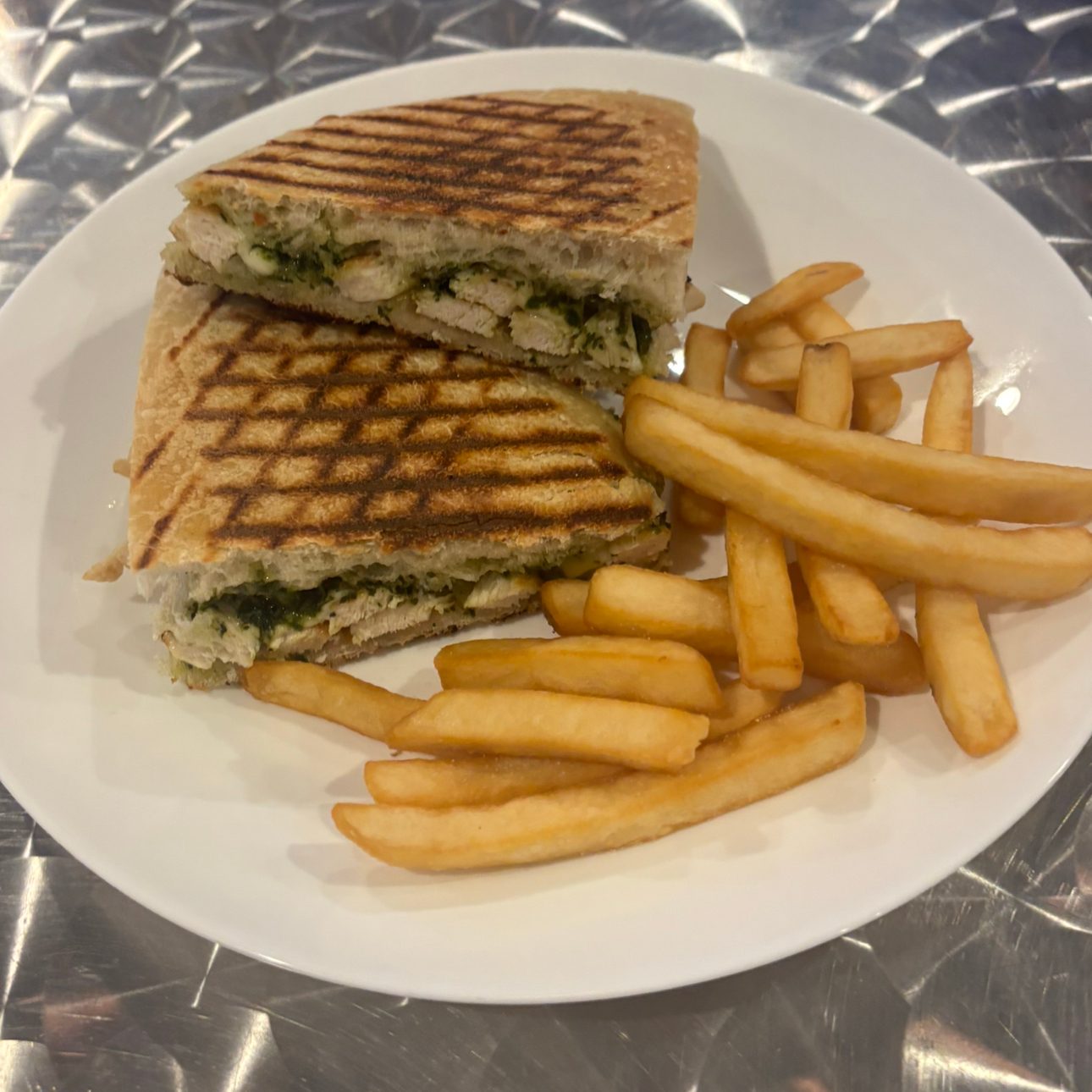 4. Grilled Chicken Caprese Panini.
