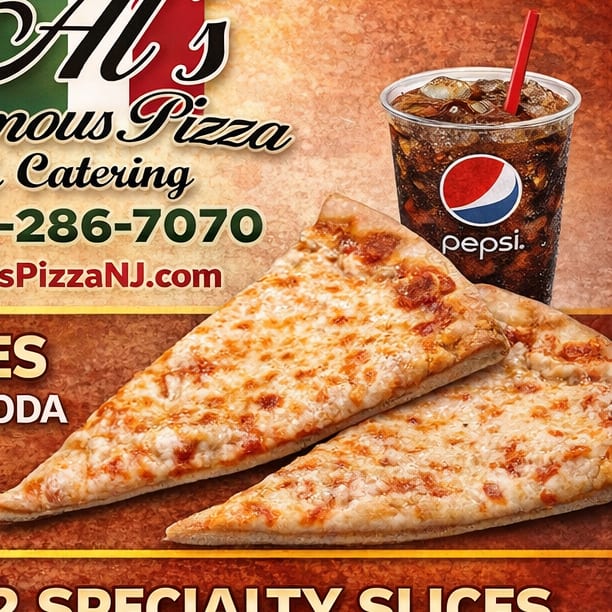 2 Plain Slices & Fountain Soda.