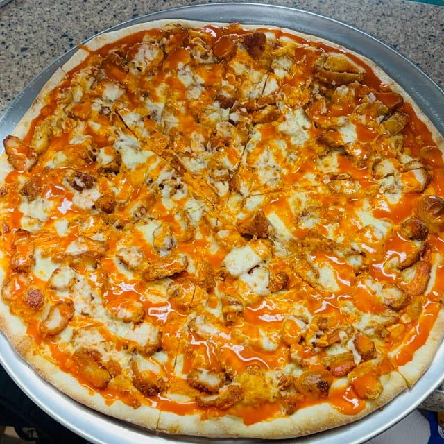 Buffalo Chicken Pizza.
