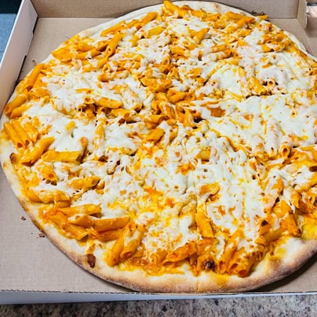 Penne Vodka Pizza.